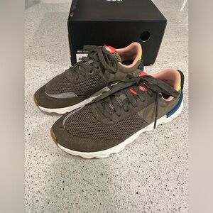 Sorel Kinetic Lite Green Pink Sneakers 8